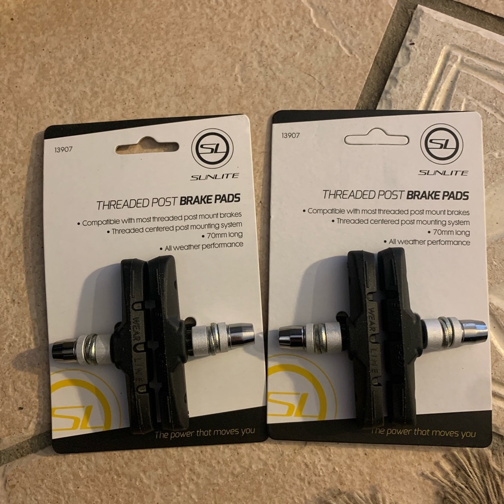 Threaded Post Brake Pads for Bicycle